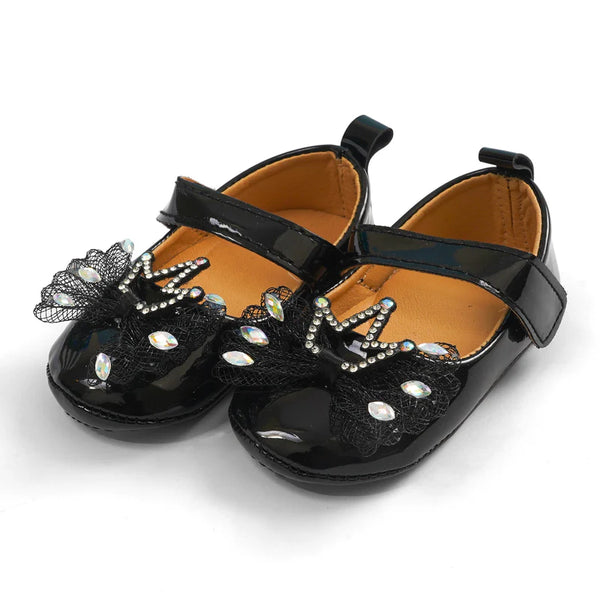 Baby Girls Sandal Crown Black
