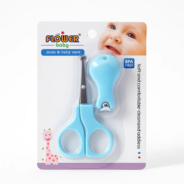 Baby Scissors & Nail Clipper Set Blue