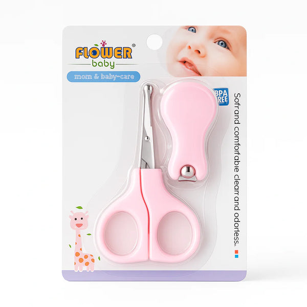 Baby Scissors & Nail Clipper Set Pink