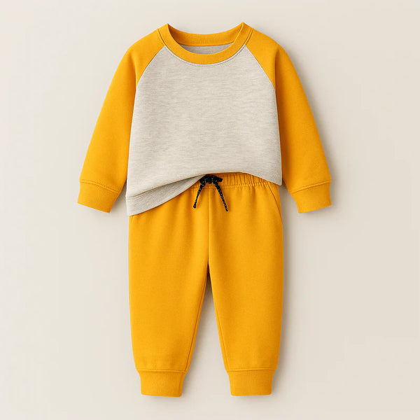 Fleece Tracksuit Raglan Mustard