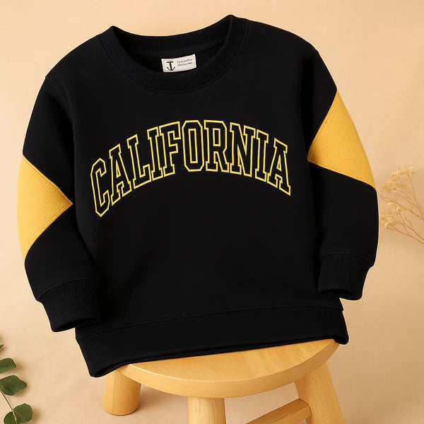 Kids Printed Sweatshirt California Navy Blue