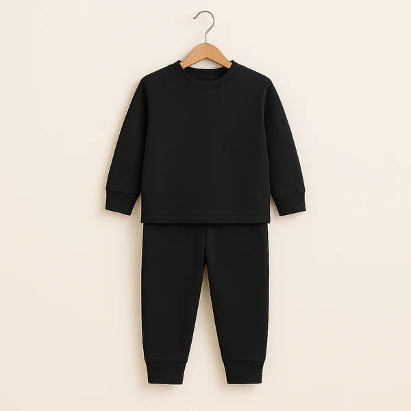 Kids Rib Innerwear Black Sw