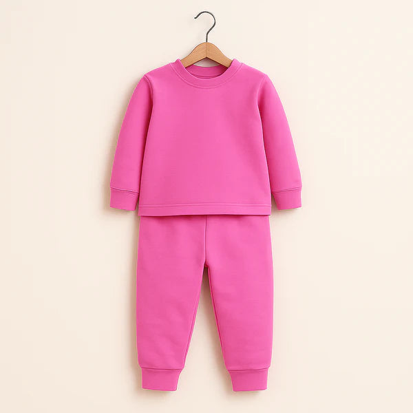 Kids Rib Innerwear Pink