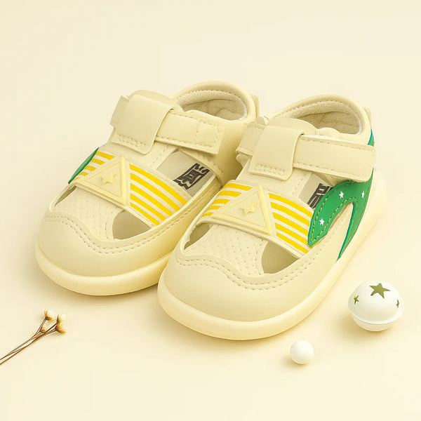 Kids Sandal Stripes Green & Yellow - Sunshine