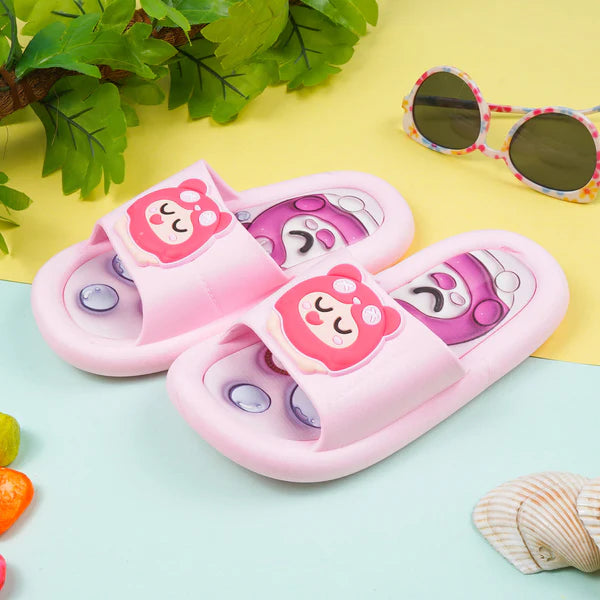 Kids Slippers Cartoon Pink - Sunshine